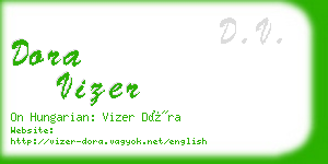 dora vizer business card